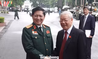 Tổng Bí thư, Chủ tịch nước Nguyễn Phú Trọng dự và chỉ đạo Đại hội Đảng bộ Quân đội