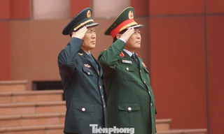 Bộ trưởng Quốc phòng Việt Nam - Trung Quốc có cuộc hội đàm tại Hà Nội, chiều 27/5. Ảnh: Nguyễn Minh