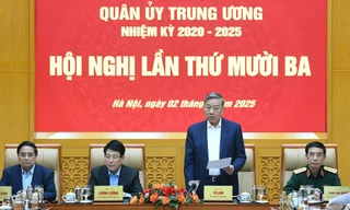 Tổng Bí thư chủ trì Hội nghị cho ý kiến vào Đề án về tổ chức quân sự địa phương