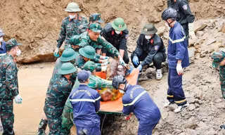 Tìm thấy thi thể 5 nạn nhân vụ sạt lở công trường thủy điện ở Lai Châu