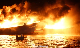 Hiện trường vụ hỏa hoạn. Ảnh: Thanh Tú