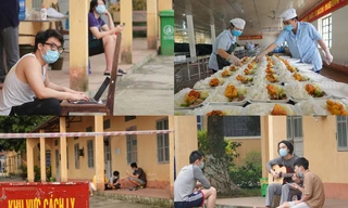 Cơm dẻo, canh ngọt trong khu cách ly COVID-19 ở doanh trại Sĩ quan Lục quân 1