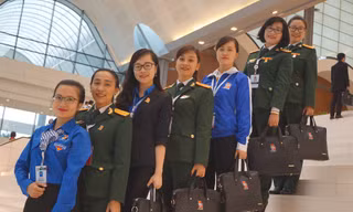 'Bóng hồng' áo lính tại Đại hội Đoàn toàn quốc XI