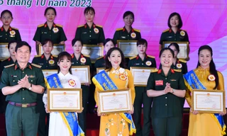 Vinh danh bóng hồng Quân đội toàn năng