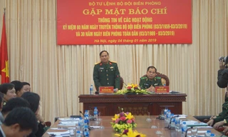 Lãnh đạo Bộ Tư lệnh BĐBP và Cục Tuyên huấn (Tổng cục Chính trị QĐND Việt Nam) chủ trì cuộc họp báo