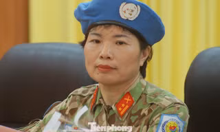 Trung tá Nguyễn Thị Liên là bóng hồng thứ hai của Việt Nam được cử đi gìn giữ hoà bình thế giới