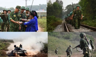 Bộ binh chủ lực thực hành chiến đấu ở địa hình trung du