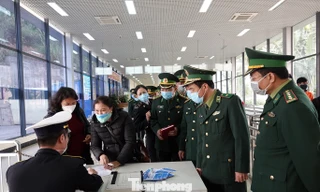 Đoàn công tác Bộ Tư lệnh BĐBP kiểm tra, nắm tình hình kiểm soát dịch viêm phổi cấp nCoV tại Cửa khẩu quốc tế Móng Cái, sáng 29/1