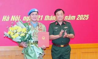 Chủ tịch nước cử Thiếu tá Sử Tấn Phi Long tới Phái bộ MINUSCA