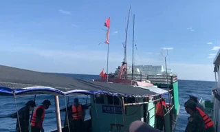 Đẩy đuổi tàu cá Trung Quốc xâm phạm lãnh hải Việt Nam 