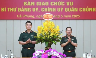 Thiếu tướng Nguyễn An Phong tiếp nhận chức vụ Chính ủy Hải quân