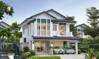 Những mẫu nhà 2 tầng mái thái kiểu mới đẹp ngẩn ngơ