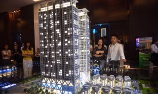 Mô hình dự án The Zei được rất nhiều khách hàng quan tâm tại sự kiện.