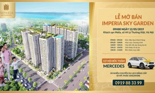 Dự án Imperia Sky Garden 'gây sốc' với chương trình mua nhà tặng xe Mercedes