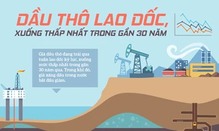 Dầu thô lao dốc kỷ lục, 'chạm đáy' trong gần 30 năm