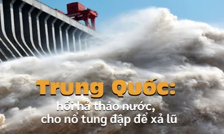 Trung Quốc: Hối hả tháo nước, cho nổ tung đê để xả lũ