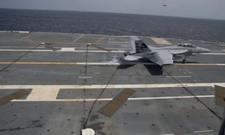 Hệ thống AAG trên tàu USS Gerald R. Ford. Ảnh: Hải quân Mỹ.