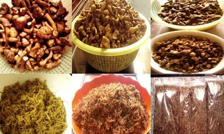 Ruốc nấm được yêu thích, chân nấm hương cháy hàng trong mùa ăn chay. 