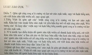  Đoạn văn bản sau khi Tiếng Việt được cải cách theo đề xuất của PGS.TS Bùi Hiền.