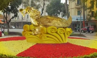 Một phác thảo về mẫu tượng Rùa vàng.