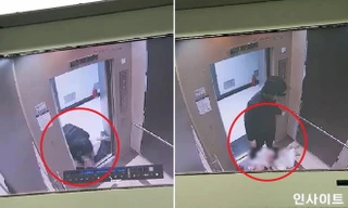 Hành động dã man của nam thanh niên được CCTV ghi lại. Ảnh cắt từ clip.