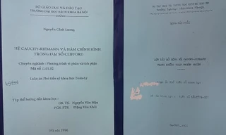 Bìa hai cuốn luận án Phó tiến sỹ