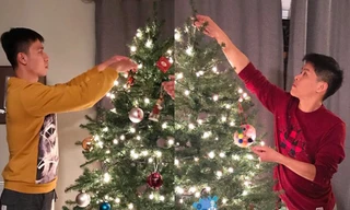 John Huy Trần và bạn đời đồng tính tình tứ trăng mật ở Canada