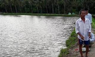 Vuông tôm nơi 3 cháu nhỏ tử vong