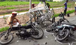 Hiện trường vụ tai nạn.