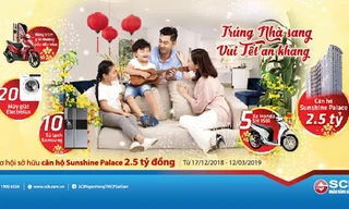 SCB triển khai quay số đợt 2 CTKM ‘trúng nhà sang – vui tết an khang’
