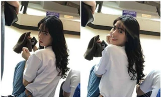 Bức ảnh ghi lại khoảnh khắc phản ứng nhanh của Kim Yến