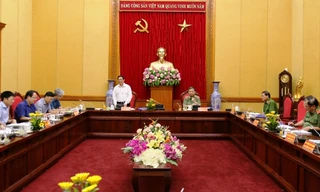 Đồng chí Phạm Minh Chính phát biểu tại buổi làm việc.