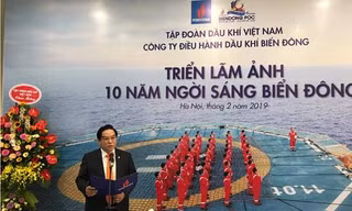 Tổng Giám đốc BIENDONG POC Ngô Hữu Hải khai mạc triển lãm