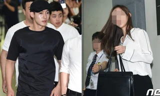 Kim Huyn Joong và tình cũ lần đầu đối diện tại tòa hôm 10/8.