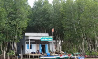 Trụ sở Tổ kiểm lâm, nơi xảy ra vụ cán bộ đánh bài ăn tiền.