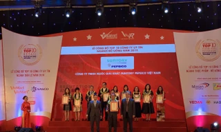 Đại diện Suntory PepsiCo Việt Nam tại lễ trao giải ngày 6/11/2019 