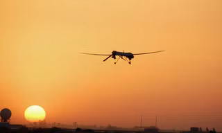 IS được cho là đã đánh cắp công nghệ chế tạo máy bay không người lái MQ-1 Predator của Mỹ sau đó tìm cách cải biến. (Ảnh: Sputnik)