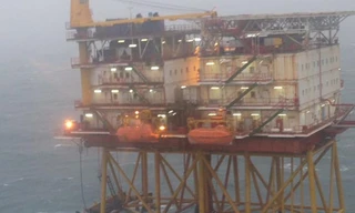 Công trình biển của Vietsovpetro trong cơn bão số 9 