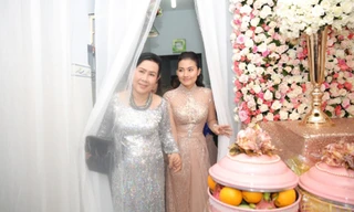 'Kiều nữ' Ngọc Lan nức nở chia tay mẹ về nhà chồng