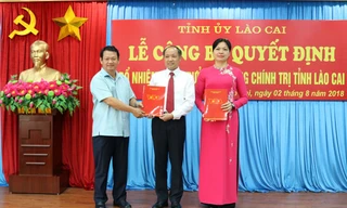 Nhân sự mới Lào Cai, Thái Bình, An Giang, Quảng Nam, Đắk Lắk