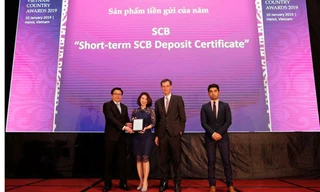 Chứng chỉ tiền gửi SCB liên tiếp nhận được các giải thưởng uy tín