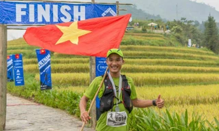 Anh Quang Trần về đích ở giải marathon VMM.
