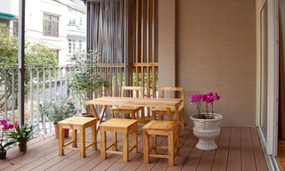 Đã mắt với kiểu nhà ống ban công rộng độc đáo