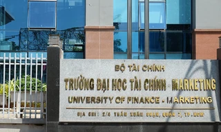 Trường Đại học Tài chính - Marketing ở quận 7, TP HCM. Ảnh: Mạnh Tùng.