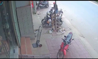 Air Blade khóa bánh vẫn bị mất trộm vì quên rút chìa