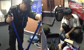 Hành lý thất lạc của hành khách bị cắt phá khóa, kiểm tra