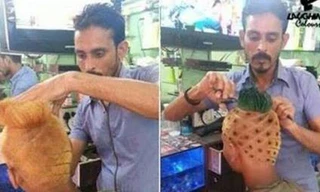 Cư dân mạng 'náo loạn' vì chàng trai ‘Đầu dứa’