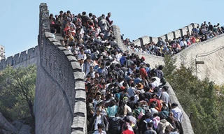 Một phần của Vạn Lý Trường Thành ở Bát Đại Lĩnh, ngoại ô Bắc Kinh. Ảnh: China Daily