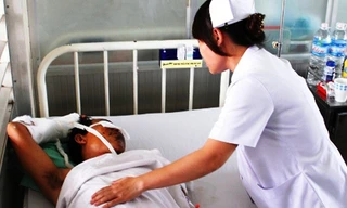 Bệnh nhân Võ Văn Hùng đang điều trị tại Bệnh viện Chợ Rẫy 