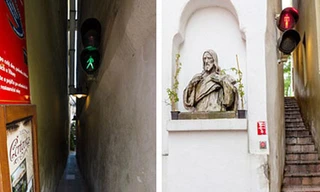 Những ai bị hội chứng “sợ không gian hẹp” sẽ muốn tránh xa con phố Vinarna Certovka bởi lòng phố chỉ rộng gần 50cm.